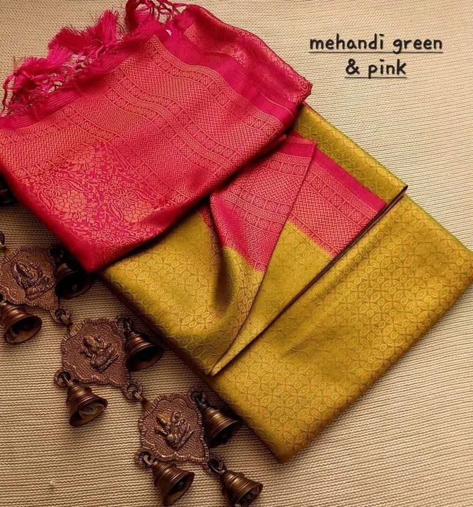 Kubera King Designer Softy Silk Sarees Catalog